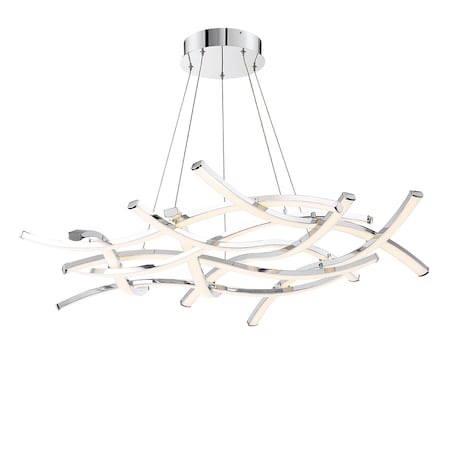 Dweled Divergence 44in LED Chandelier in Chrome PD-609